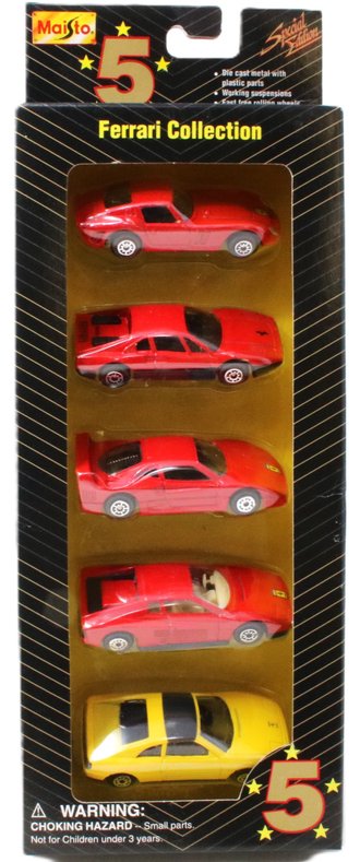 1:64 Five Star Series: Ferrari Collection Five-Car Pack