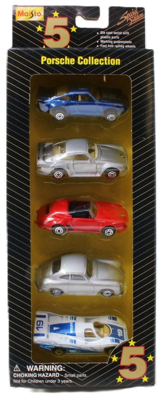 1:64 Five Star Series: Porsche Collection Five-Car Pack
