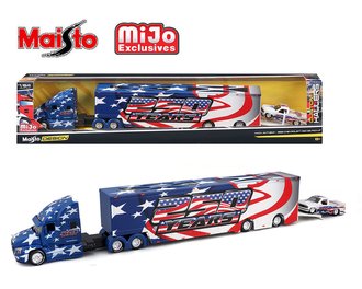 1:64 Design Transporters - America 250th Year - Mack Anthem w/1993 Chevrolet 454 SS Pick-Up Truck 1:64 Design Transporters - America 250th Year - Mack Anthem w/1993 Chevrolet 454 SS Pick-Up Truck