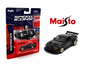 1:64 Speed Icons 2025 Ford Mustang GTD (Black Metallic)
