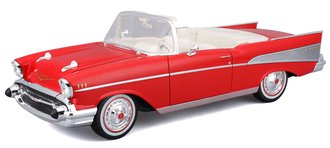 1:18 1957 Chevrolet Bel Air Convertible (Red) 1:18 1957 Chevrolet Bel Air Convertible (Red)