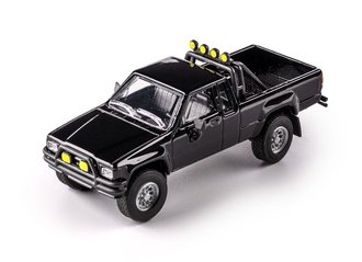 1:64 Majorette Collection Series W3 - 1985 Toyota Hilux SR5 Pickup (Black)