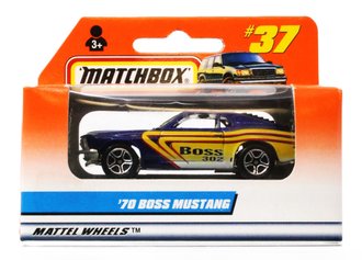 1:64 Matchbox Mattel Wheels - 1970 Boss Mustang #37