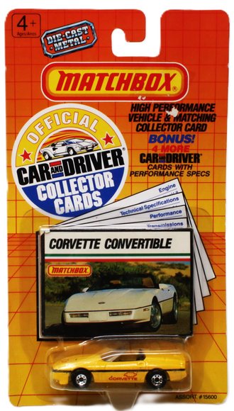 1:64 Car & Driver - Corvette Convertible (Yellow)
