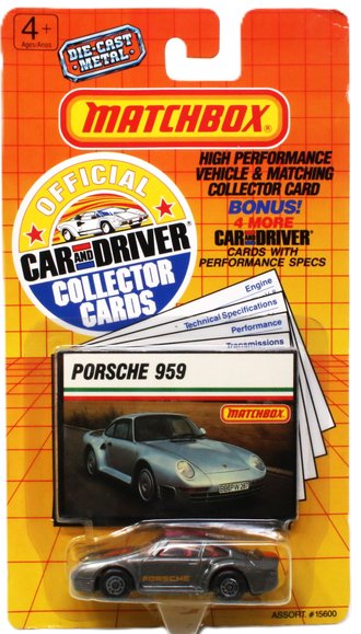 1:64 Car & Driver -  Porsche 959 (Gray)