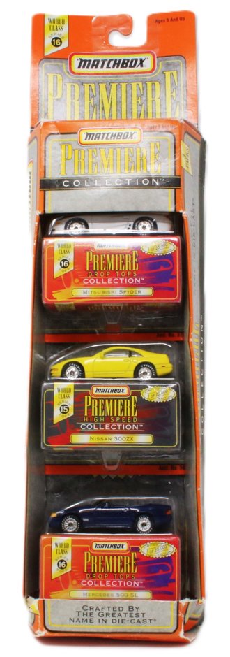 1:64 Matchbox Series 16 - Mitsubishi Spyder, Nissan 300ZX, Mercedes 500 SL (Set of 3)