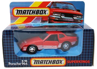 1:43 Porsche 944 (Red w/White Stripes)