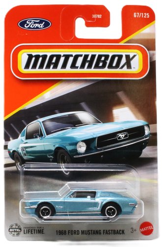1:64 1968 Ford Mustang Fastback (Blue) 1:64 1968 Ford Mustang Fastback (Blue)