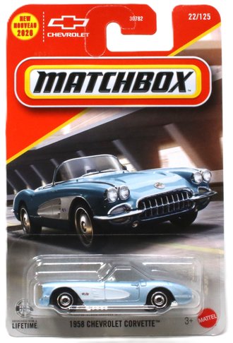 1:64 1958 Chevrolet Corvette (Blue)
