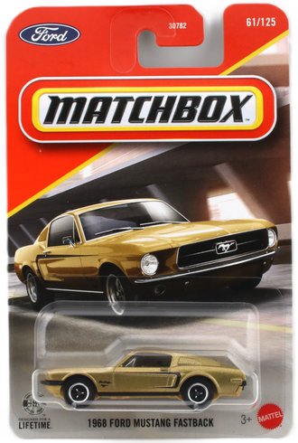 1:64 1968 Ford Mustang Fastback (Gold) 1:64 1968 Ford Mustang Fastback (Gold)