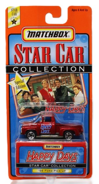 1:64 Matchbox Star Car - Happy Days 1956 Ford Pickup Truck *** Bad Box ***