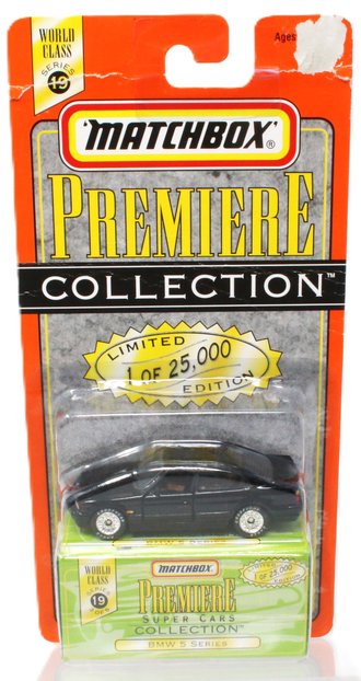 1:64 Matchbox Premiere Super Class - BMW 5 Series *** Bad Blister Card ***