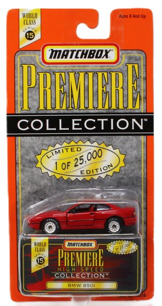 1:64 Matchbox Premiere High Speed - BMW 850I