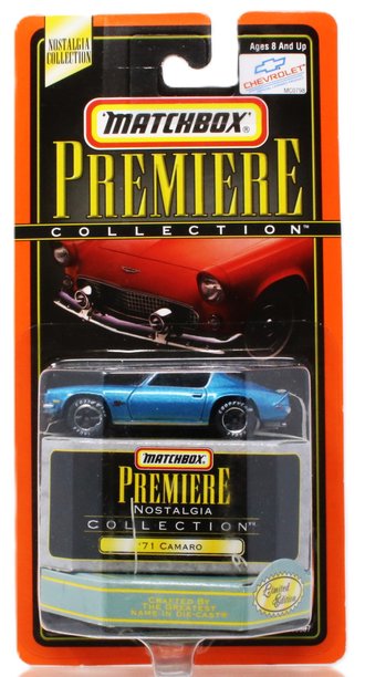 1:64 Matchbox Premiere Nostalgia - 1971 Camaro *** Loose Rubber Bands ***