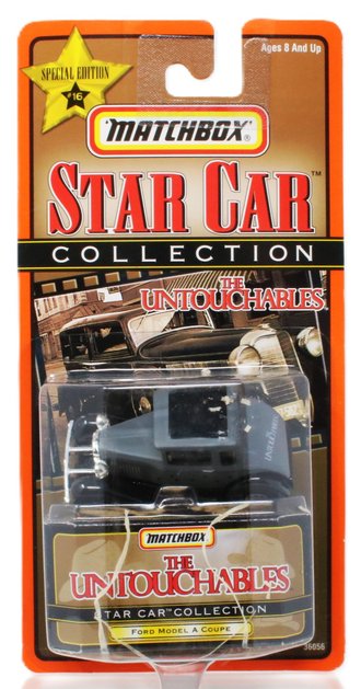 1:64 Matchbox Star Car - The Untouchables Ford Model A Coupe *** Loose Rubber Bands ***