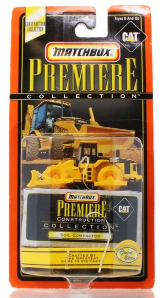 1:64 Matchbox Premiere Contruction - Soil Compactor *** Loose Rubber Bands ***