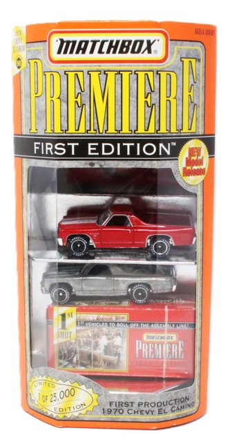 1:64 Matchbox Premiere - 1970 Chevy El Camino (Set of 2) *** Loose Rubber Bands ***