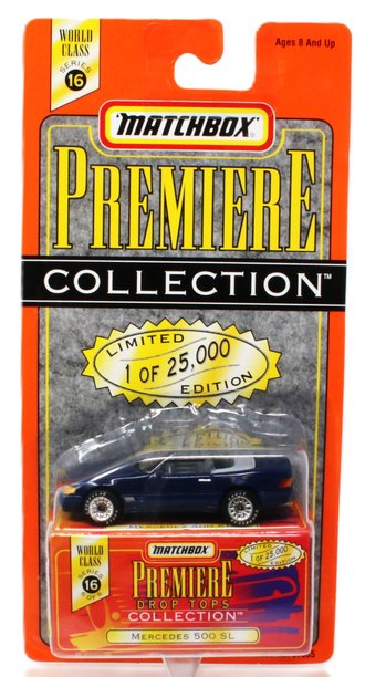 1:64 Matchbox Premiere Drop Tops - Mercedes 500SL