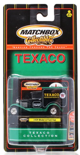 1:64 Matchbox Premiere Texaco Collection - 1929 Model A Ford Van *** Loose Rubber Bands ***