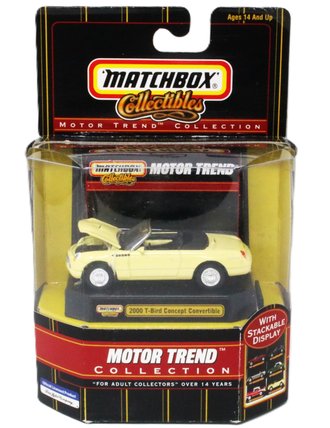 1:64 Matchbox Motor Trend - 2000 T-Bird Concept Convertible *** Loose Rubber Bands ***