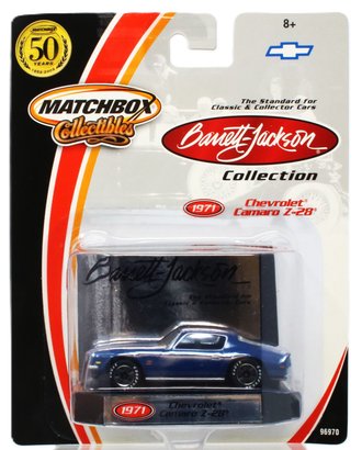 1:64 Matchbox Barrett Jackson - 1971 Chevrolet Camaro Z-28 (Blue)