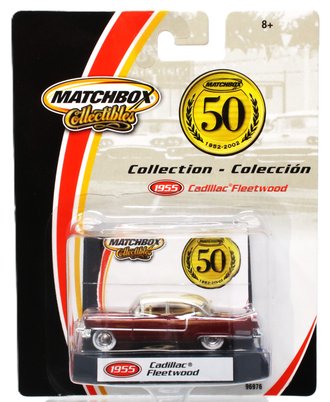 1:64 Matchbox Collectibles - 1955 Cadillac Fleetwood (Maroon) "Matchbox 50th Anniversary"