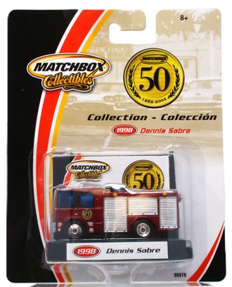 1:64 Matchbox Collectibles - 1998 Dennis Sabre (Maroon) "Matchbox 50th Anniversary"
