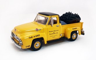 1955 Ford Pickup "Caterpillar" w/Tire Load 1955 Ford Pickup "Caterpillar" w/Tire Load