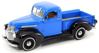 1:43 1941 Chevy AK &frac12;-Ton Pickup Truck (Blue/Black)