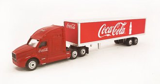 1:87 Coca-Cola Freightliner Century w/Van Trailer (Red)