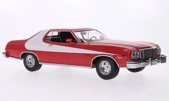 1:18 1975 Ford Gran Torino (Red/White)