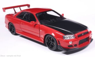 1:18 2002 Nissan Skyline GT-R (R34) (Red) 1:18 2002 Nissan Skyline GT-R (R34) (Red)