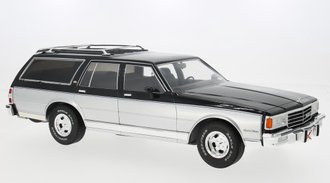 1:18 1985 Chevrolet Caprice Estate Wagon (Silver/Black)