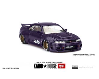 1:64 Kaido House - Nissan Skyline GT-R (R33) Active Carbon R V2 (Purple Carbon)