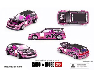 1:64 Honda Civic (EF) Kaido Loop Spec V1 (Pink)