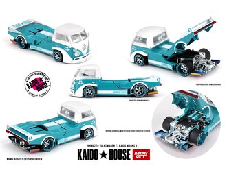1:64 Volkswagen T1 KAIDO WORKS V1 (Turquoise/White)