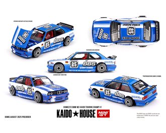 1:64 BMW M3 Kaido Touring Champ V1 (Blue/White)