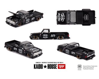 1:64 Chevrolet Silverado Dually Hot Rod V1 – Flat Black