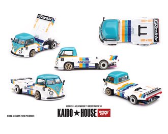 1:64 Volkswagen T1 GReddy Pickup V1 (White/Blue)