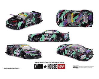 1:64 Nissan Skyline GT-R R34 Kaido Works (V2 Aero) HKS