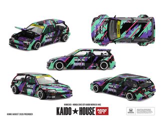 1:64 Honda Civic (EF) Kaido Works HKS 1:64 Honda Civic (EF) Kaido Works HKS