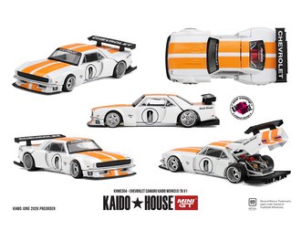 1:64 Chevrolet Camaro Kaido Works TA V1 (Orange/White) 1:64 Chevrolet Camaro Kaido Works TA V1 (Orange/White)