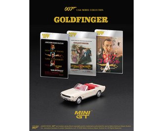 1:64 James Bond 007 - 1964 Ford Mustang Convertible "Goldfinger" – English Packaging 1:64 James Bond 007 - 1964 Ford Mustang Convertible "Goldfinger" – English Packaging