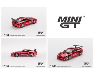 1:64 Toyota Supra (A80) Top Secret GT-300 Top Secret (Red Chrome)