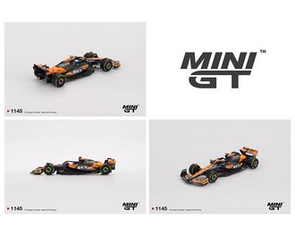 1:64 McLaren MCL38 #4 Lando Norris 2024 F1 2024 Hungarian GP 2nd Place (Black/Orange)