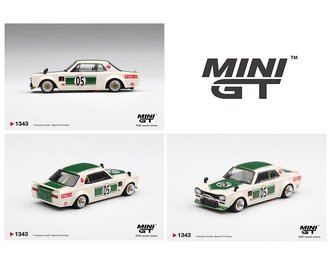 1:64 Nissan Skyline LB-WORKS "HAKOSUKA" (White/Green) 1:64 Nissan Skyline LB-WORKS "HAKOSUKA" (White/Green)