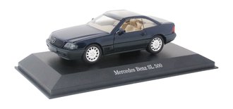 1:43 1995 Mercedes-Benz SL500 Coupe (Dark Blue)