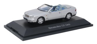 1:43 1998 Mercedes-Benz CLK Cabriolet Top Down (Silver)