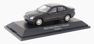 1:43 2000 Mercedes-Benz C-Class Elegance 4-Door Sedan (Dark Grey Metailic)