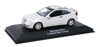 1:43 2001 Mercedes-Benz C-Class Sport Coupe (Brillant Silver Metallic)